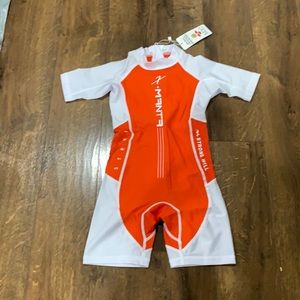 NWT M2C Boys Girls One Piece Water Sport Short Swimsuit UPF 50+
